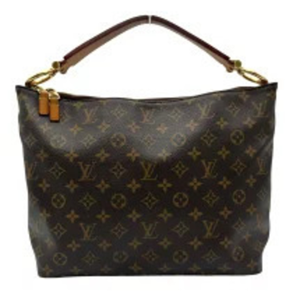 Louis Vuitton Sully Shoulder Bag Brown Monogram Leather